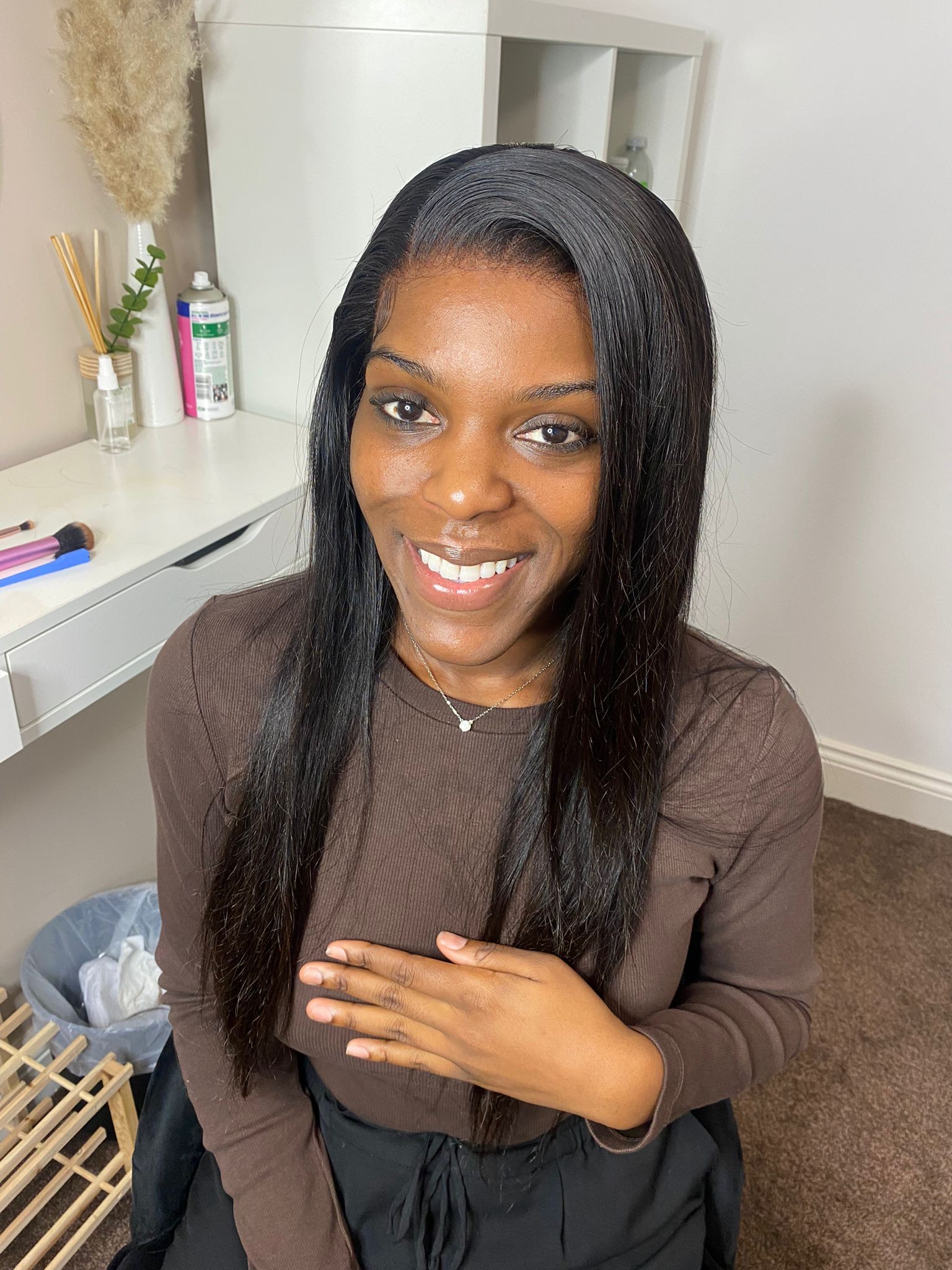 Pre-Made Virgin Full/Frontal lace Wig - Image 4
